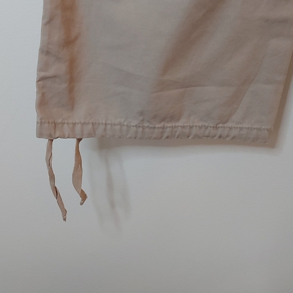 Vintage Polo Jeans Company Cargo Pants with Draw String Leg Beige Size 8 - Picture 4 of 10